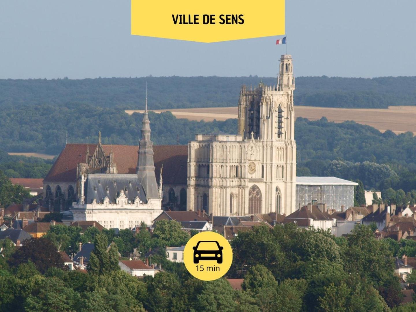 L'Expedition - Best Keys - Experience Unique - Deco Immersive - Lit Queen Size & Canape Convertible - Centre Ville - Netflix & Wifi Illimite - Check-In Autonome - Parking Gratuit Villeneuve-sur-Yonne Экстерьер фото